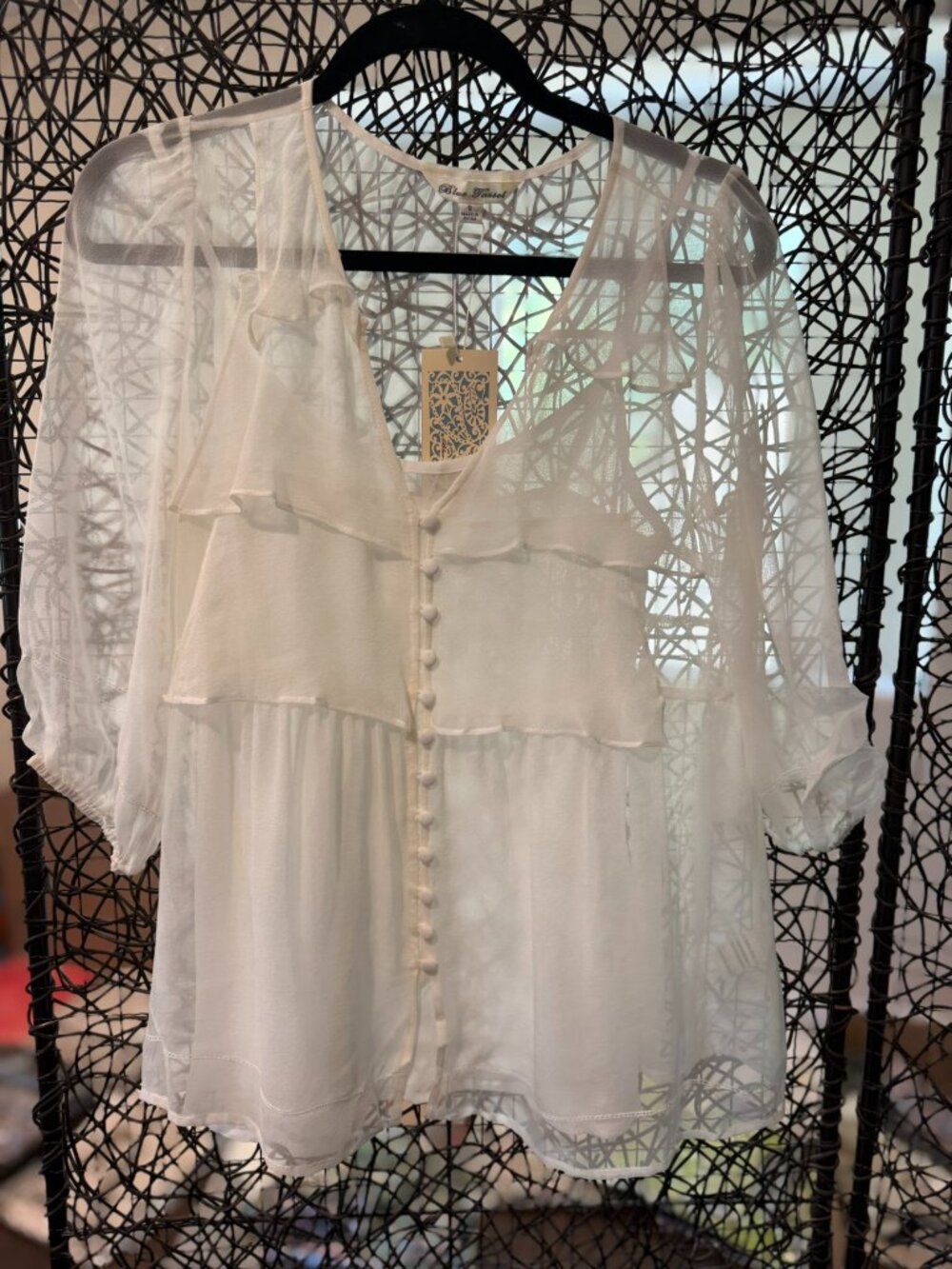 Chiffon Ruffle Blouse (3075) - Picture 2 of 5